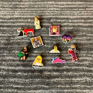 Taylor Swift Inspired Shoe Charms for Crocs Water Shoes Eras Tour Theme 10 pack